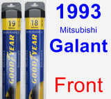 Front Wiper Blade Pack for 1993 Mitsubishi Galant - Assurance