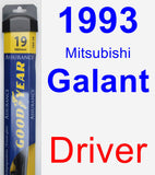 Driver Wiper Blade for 1993 Mitsubishi Galant - Assurance