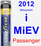 Passenger Wiper Blade for 2012 Mitsubishi i-MiEV - Assurance