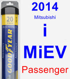 Passenger Wiper Blade for 2014 Mitsubishi i-MiEV - Assurance