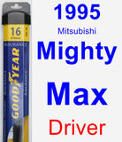 Driver Wiper Blade for 1995 Mitsubishi Mighty Max - Assurance