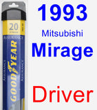 Driver Wiper Blade for 1993 Mitsubishi Mirage - Assurance