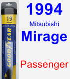 Passenger Wiper Blade for 1994 Mitsubishi Mirage - Assurance