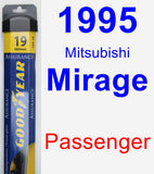 Passenger Wiper Blade for 1995 Mitsubishi Mirage - Assurance