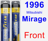 Front Wiper Blade Pack for 1996 Mitsubishi Mirage - Assurance