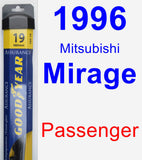 Passenger Wiper Blade for 1996 Mitsubishi Mirage - Assurance