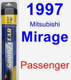 Passenger Wiper Blade for 1997 Mitsubishi Mirage - Assurance