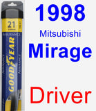 Driver Wiper Blade for 1998 Mitsubishi Mirage - Assurance