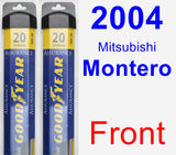 Front Wiper Blade Pack for 2004 Mitsubishi Montero - Assurance