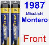 Front Wiper Blade Pack for 1987 Mitsubishi Montero - Assurance