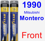 Front Wiper Blade Pack for 1990 Mitsubishi Montero - Assurance