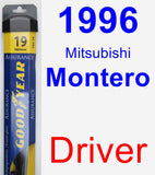 Driver Wiper Blade for 1996 Mitsubishi Montero - Assurance