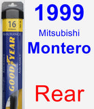 Rear Wiper Blade for 1999 Mitsubishi Montero - Assurance