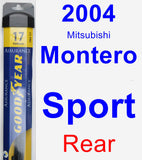 Rear Wiper Blade for 2004 Mitsubishi Montero Sport - Assurance