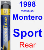 Rear Wiper Blade for 1998 Mitsubishi Montero Sport - Assurance