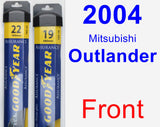 Front Wiper Blade Pack for 2004 Mitsubishi Outlander - Assurance