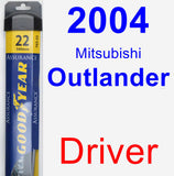 Driver Wiper Blade for 2004 Mitsubishi Outlander - Assurance
