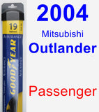 Passenger Wiper Blade for 2004 Mitsubishi Outlander - Assurance