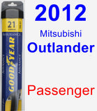 Passenger Wiper Blade for 2012 Mitsubishi Outlander - Assurance