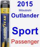 Passenger Wiper Blade for 2015 Mitsubishi Outlander Sport - Assurance