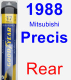 Rear Wiper Blade for 1988 Mitsubishi Precis - Assurance