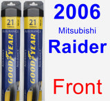 Front Wiper Blade Pack for 2006 Mitsubishi Raider - Assurance