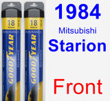 Front Wiper Blade Pack for 1984 Mitsubishi Starion - Assurance