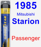 Passenger Wiper Blade for 1985 Mitsubishi Starion - Assurance