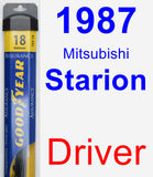 Driver Wiper Blade for 1987 Mitsubishi Starion - Assurance