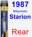 Rear Wiper Blade for 1987 Mitsubishi Starion - Assurance