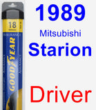 Driver Wiper Blade for 1989 Mitsubishi Starion - Assurance