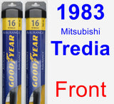 Front Wiper Blade Pack for 1983 Mitsubishi Tredia - Assurance