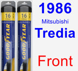 Front Wiper Blade Pack for 1986 Mitsubishi Tredia - Assurance