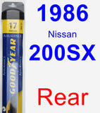 Rear Wiper Blade for 1986 Nissan 200SX - Assurance