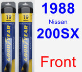 Front Wiper Blade Pack for 1988 Nissan 200SX - Assurance