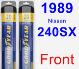 Front Wiper Blade Pack for 1989 Nissan 240SX - Assurance