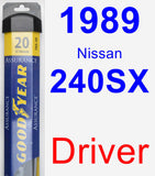 Driver Wiper Blade for 1989 Nissan 240SX - Assurance