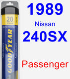 Passenger Wiper Blade for 1989 Nissan 240SX - Assurance