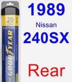 Rear Wiper Blade for 1989 Nissan 240SX - Assurance
