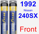 Front Wiper Blade Pack for 1992 Nissan 240SX - Assurance
