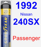 Passenger Wiper Blade for 1992 Nissan 240SX - Assurance