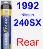 Rear Wiper Blade for 1992 Nissan 240SX - Assurance