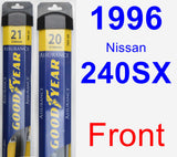 Front Wiper Blade Pack for 1996 Nissan 240SX - Assurance