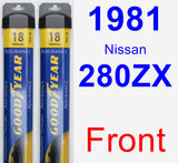 Front Wiper Blade Pack for 1981 Nissan 280ZX - Assurance