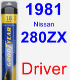 Driver Wiper Blade for 1981 Nissan 280ZX - Assurance