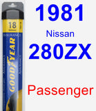 Passenger Wiper Blade for 1981 Nissan 280ZX - Assurance