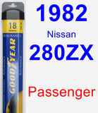 Passenger Wiper Blade for 1982 Nissan 280ZX - Assurance