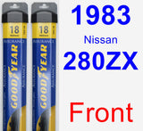 Front Wiper Blade Pack for 1983 Nissan 280ZX - Assurance