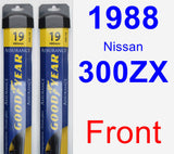 Front Wiper Blade Pack for 1988 Nissan 300ZX - Assurance