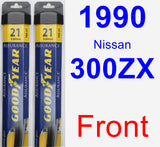 Front Wiper Blade Pack for 1990 Nissan 300ZX - Assurance